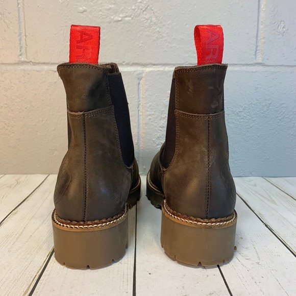 Pajar Brown Ankle Boots with Red Accents - Picture 3 of 9